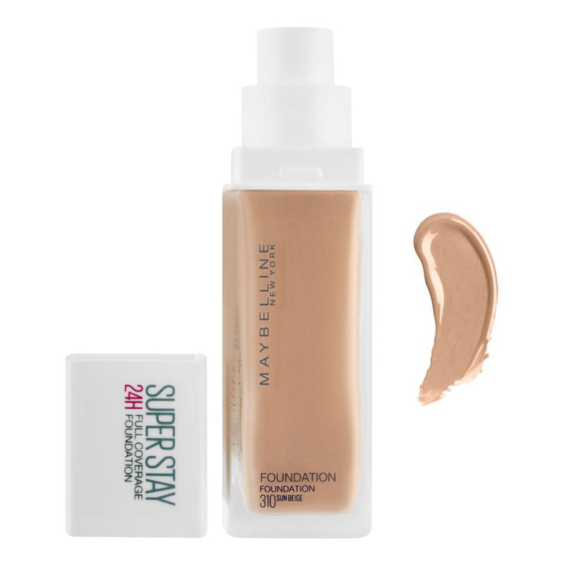 Maybelline New York Superstay 24h Full Coverage Foundation, 310 Sun Be –  Babe Theory